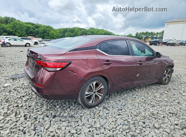 3N1AB8CV0LY296719 2020 NISSAN SENTRA Burgundy უკანა მარჯვენა
