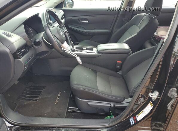 3N1AB8CV0MY281932 2021 NISSAN SENTRA Black Widok wnętrza z przodu