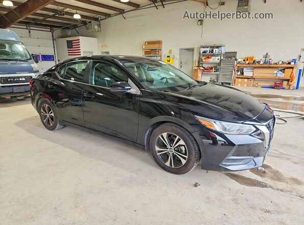 3N1AB8CV0MY298472 2021 NISSAN SENTRA Black Front right