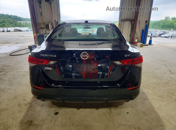 3N1AB8CV0MY298472 2021 NISSAN SENTRA Black Rear view