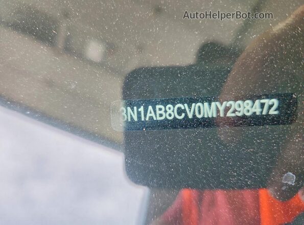 3N1AB8CV0MY298472 2021 NISSAN SENTRA Black Engine compartment view