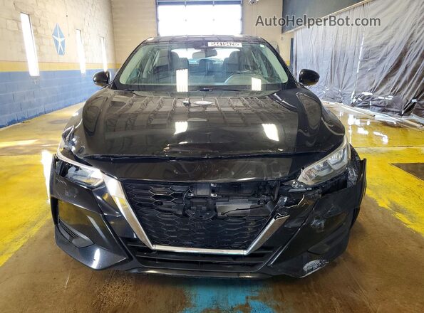 3N1AB8CV0MY304447 2021 NISSAN SENTRA Black Front view
