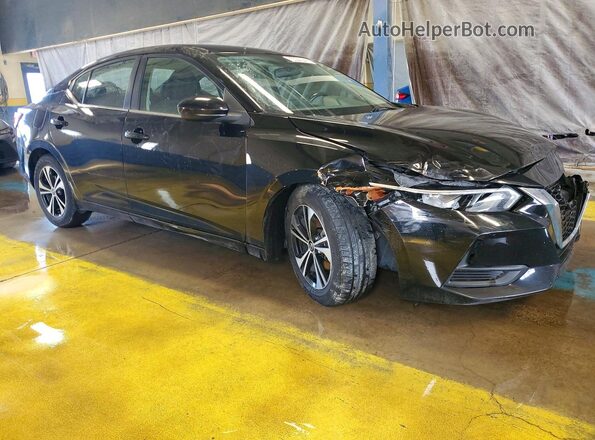 3N1AB8CV0MY304447 2021 NISSAN SENTRA Black Front right