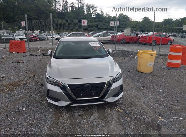 3N1AB8CV0NY203362 2022 NISSAN SENTRA Silver Սարքավորումների վահանակի տեսք