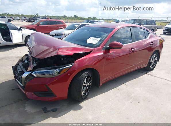 3N1AB8CV0NY272567 2022 NISSAN SENTRA Red Передня ліва чверть