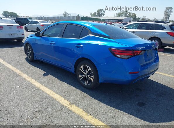 3N1AB8CV0NY288820 2022 NISSAN SENTRA Blue Rear left