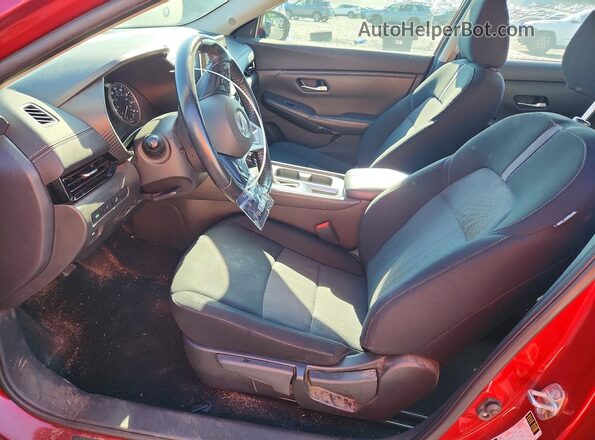 3N1AB8CV0NY314140 2022 NISSAN SENTRA Red Widok wnętrza z przodu