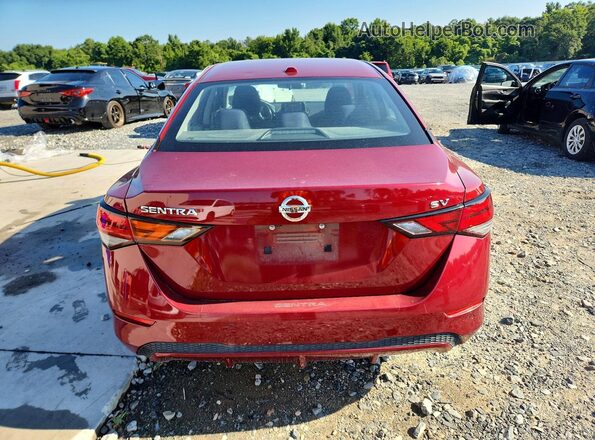 3N1AB8CV0NY314140 2022 NISSAN SENTRA Red Widok z tyłu