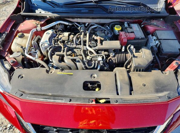 3N1AB8CV0NY314140 2022 NISSAN SENTRA Red Widok wnętrza z tyłu