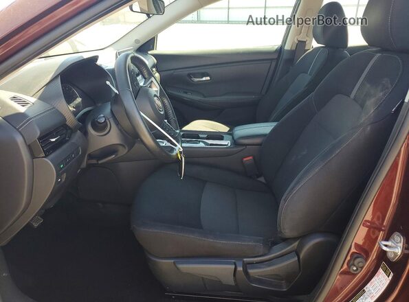 3N1AB8CV0RY275524 2024 NISSAN SENTRA Темно-бордовый Вид салона спереди