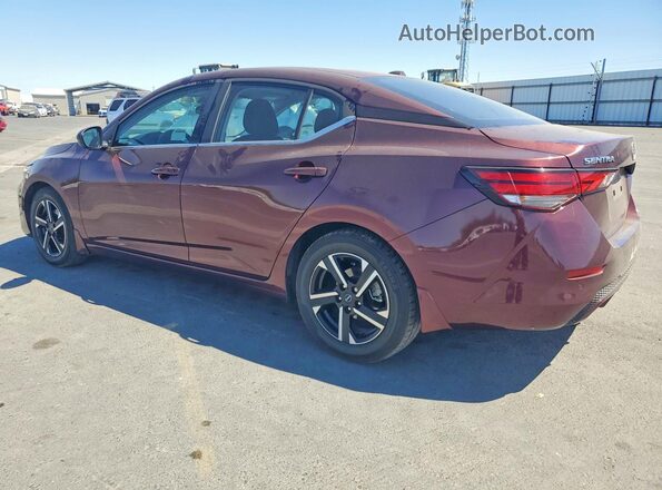 3N1AB8CV0RY275524 2024 NISSAN SENTRA Темно-бордовый Задняя левая четверть