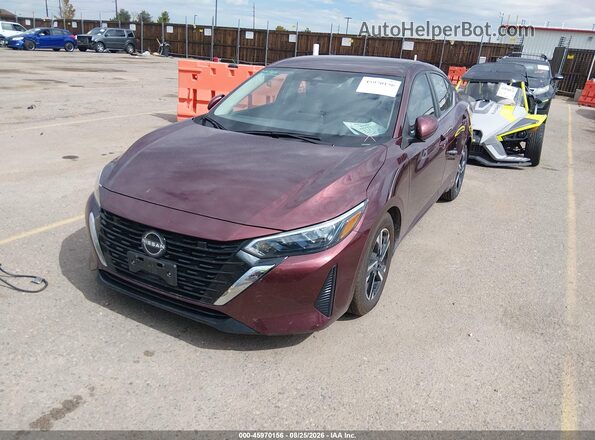 3N1AB8CV0RY340680 2024 NISSAN SENTRA Red Առջևի ձախ երեք քառորդ տեսարան