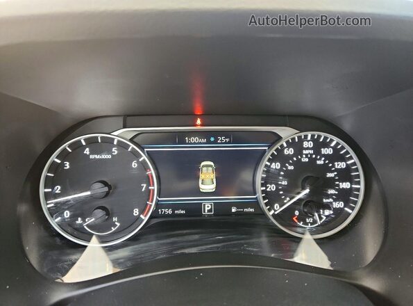 3N1AB8CV0SY212073 2025 NISSAN SENTRA Brown Instrument cluster view