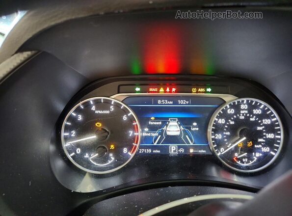 3N1AB8CV0SY293916 2025 NISSAN SENTRA Blue Instrument cluster view