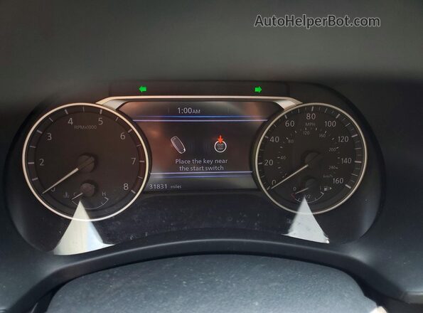3N1AB8CV0SY306647 2025 NISSAN SENTRA Black ხელსაწყოთა პანელის ხედი