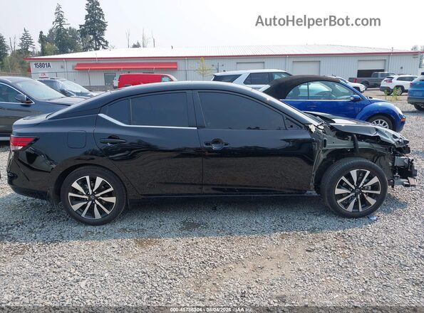 3N1AB8CV0SY418851 2025 NISSAN SENTRA Black Widok wnętrza 360 stopni