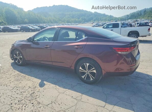 3N1AB8CV1LY306447 2020 NISSAN SENTRA Burgundy უკანა მარცხენა