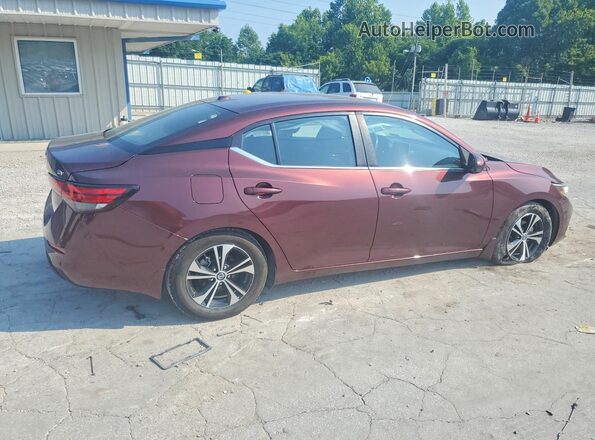 3N1AB8CV1LY306447 2020 NISSAN SENTRA Burgundy უკანა მარჯვენა