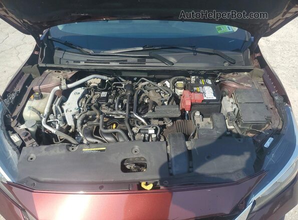 3N1AB8CV1LY306447 2020 NISSAN SENTRA Burgundy უკანა სალონის ხედი