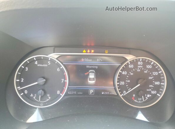 3N1AB8CV1LY306447 2020 NISSAN SENTRA Burgundy ხელსაწყოთა პანელის ხედი
