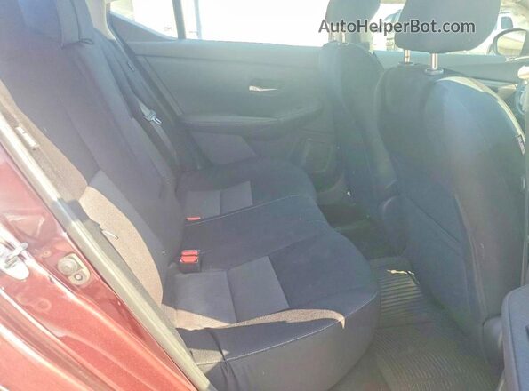 3N1AB8CV1LY306447 2020 NISSAN SENTRA Burgundy უკანა სავარძლების ხედი