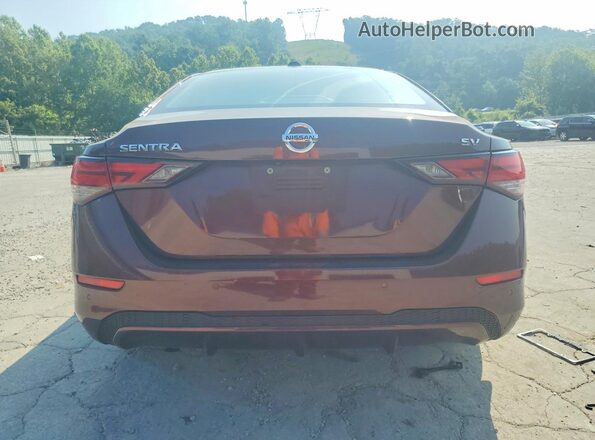 3N1AB8CV1LY306447 2020 NISSAN SENTRA Burgundy უკანა ხედი