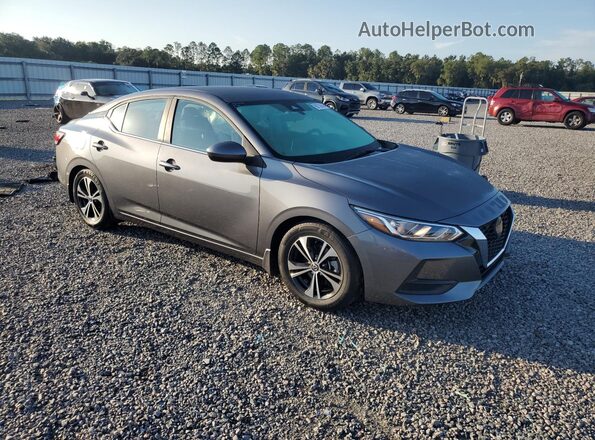 3N1AB8CV1MY204941 2021 NISSAN SENTRA Gray Delantero derecho