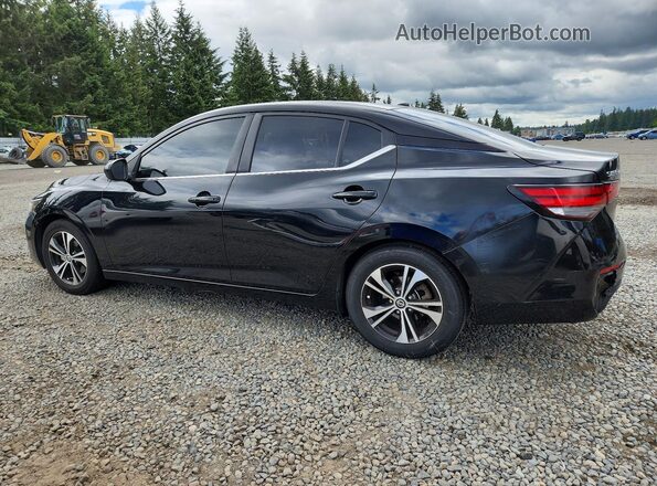 3N1AB8CV1MY209637 2021 NISSAN SENTRA Черный Задняя левая четверть