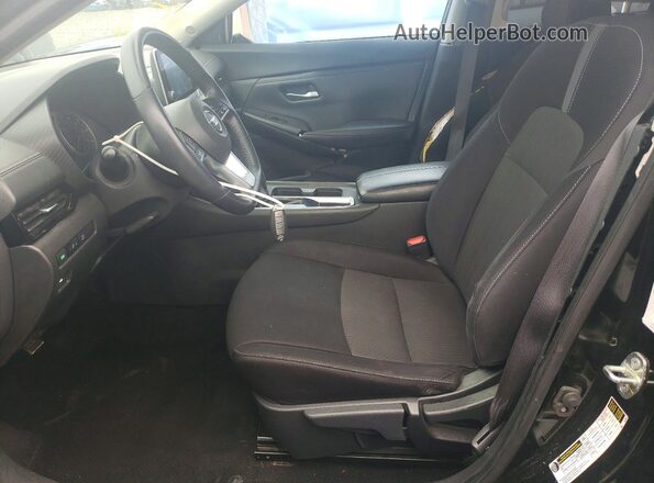 3N1AB8CV1MY209637 2021 NISSAN SENTRA Черный Вид салона спереди