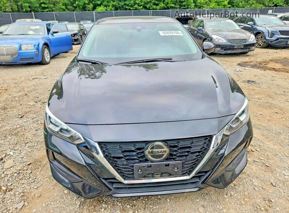 3N1AB8CV1MY215325 2021 NISSAN SENTRA Black Вид спереду