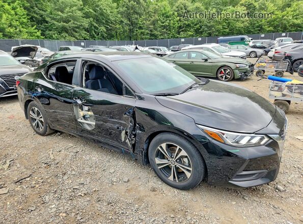 3N1AB8CV1MY215325 2021 NISSAN SENTRA Black Передня права чверть