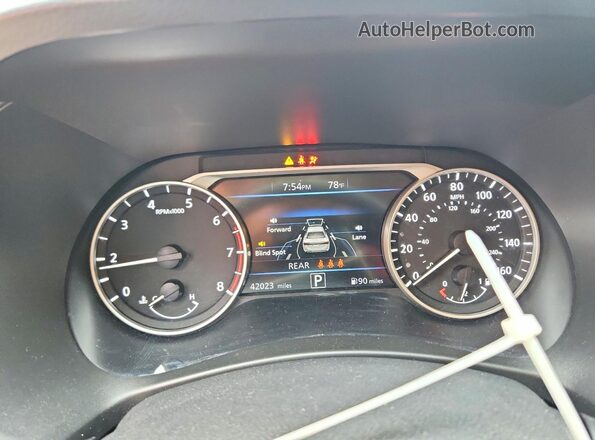 3N1AB8CV1MY215325 2021 NISSAN SENTRA Black Вид щитка приладів