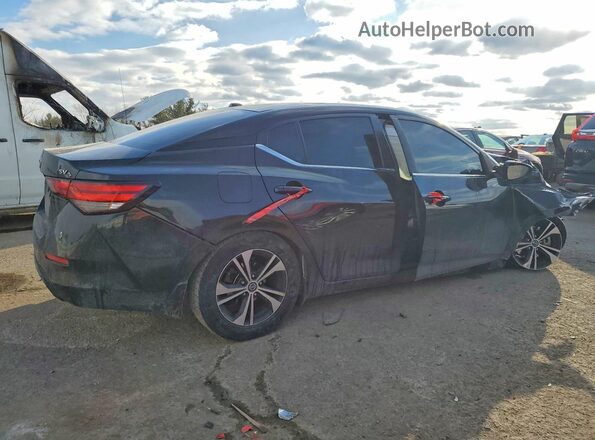 3N1AB8CV1MY264699 2021 NISSAN SENTRA Black Rear right