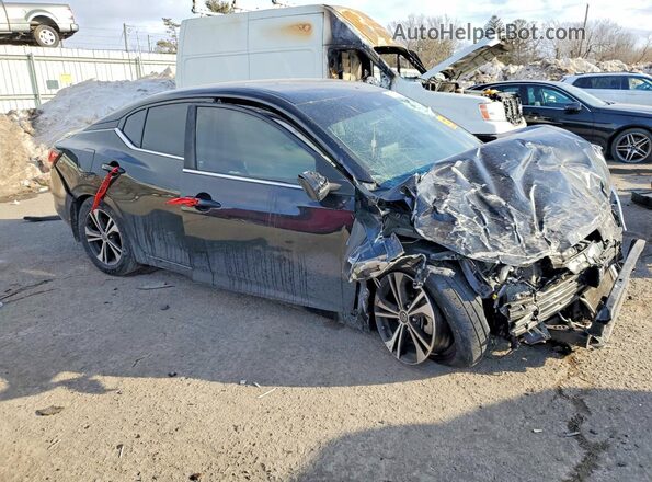 3N1AB8CV1MY264699 2021 NISSAN SENTRA Black Front right