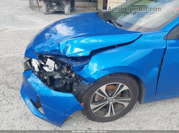 3N1AB8CV1MY303632 2021 NISSAN SENTRA Blue წინა ხედი