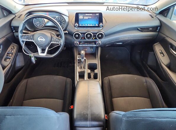 3N1AB8CV1MY309897 2021 NISSAN SENTRA Blue Dashboard view