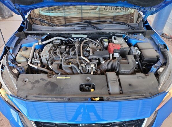 3N1AB8CV1MY309897 2021 NISSAN SENTRA Blue Rear interior view
