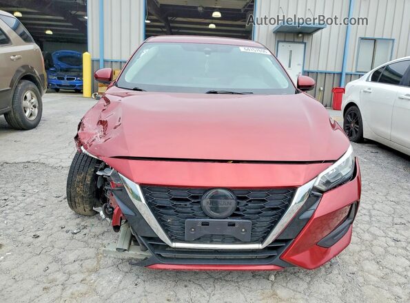 3N1AB8CV1MY319782 2021 NISSAN SENTRA Red Вид спереду
