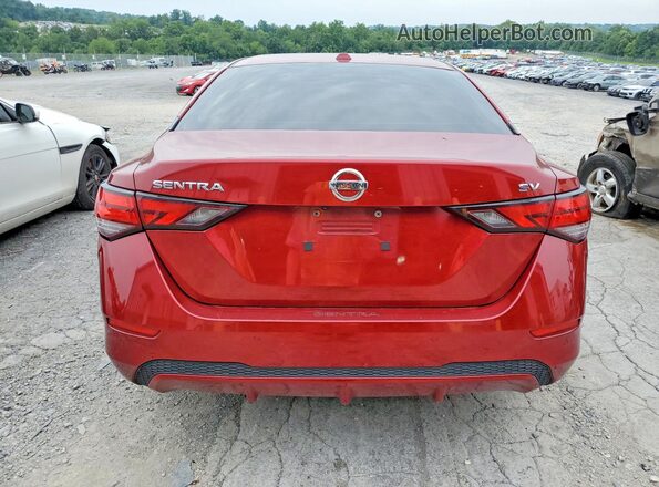 3N1AB8CV1MY319782 2021 NISSAN SENTRA Red Вид ззаду