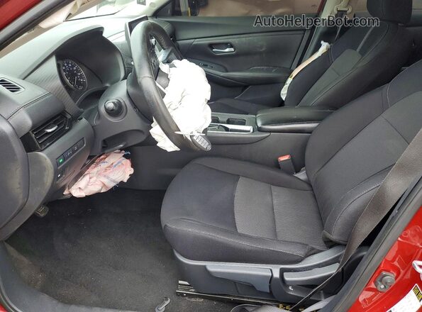 3N1AB8CV1MY319782 2021 NISSAN SENTRA Red Вид салону спереду