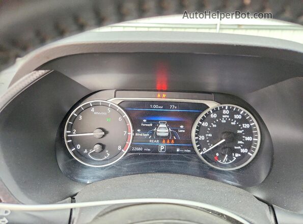 3N1AB8CV1MY321211 2021 NISSAN SENTRA Красный Вид щитка приборов