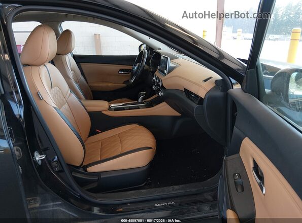 3N1AB8CV1MY331530 2021 NISSAN SENTRA Black წინა სალონის ხედი