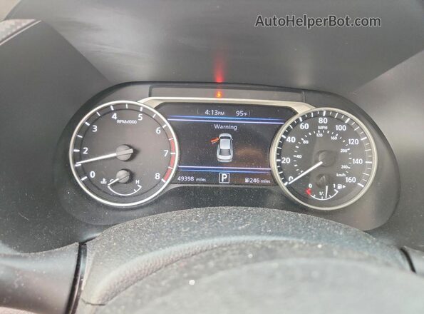 3N1AB8CV1MY331835 2021 NISSAN SENTRA Gray ხელსაწყოთა პანელის ხედი