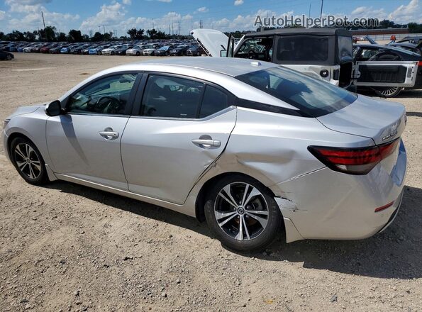 3N1AB8CV1NY209042 2022 NISSAN SENTRA Silver უკანა მარცხენა