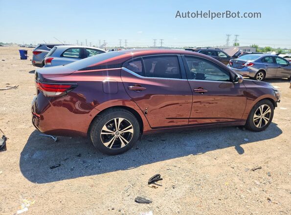 3N1AB8CV1PY224384 2023 NISSAN SENTRA Burgundy Tył prawy