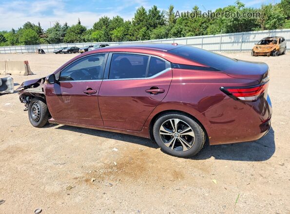 3N1AB8CV1PY224384 2023 NISSAN SENTRA Burgundy Tył lewy