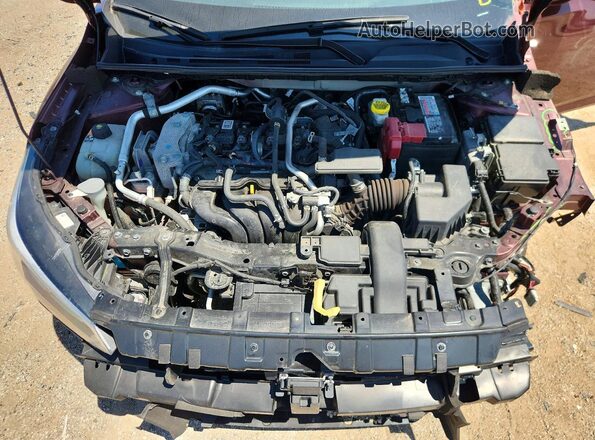 3N1AB8CV1PY224384 2023 NISSAN SENTRA Burgundy Widok wnętrza z tyłu