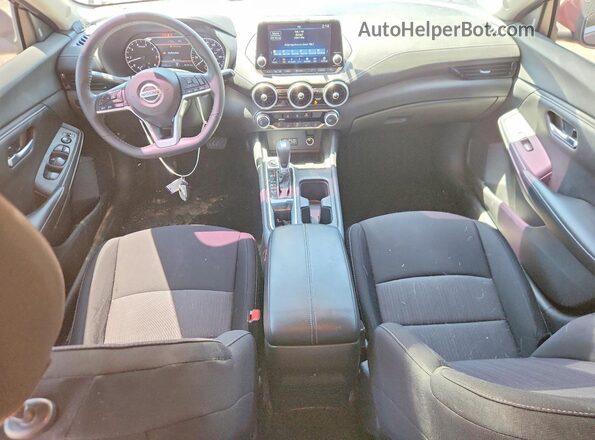 3N1AB8CV1PY224384 2023 NISSAN SENTRA Burgundy Widok deski rozdzielczej