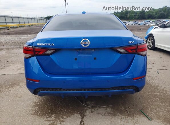 3N1AB8CV1PY325425 2023 NISSAN SENTRA Blue Widok z tyłu