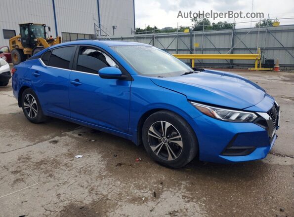 3N1AB8CV1PY325425 2023 NISSAN SENTRA Blue Przód prawy
